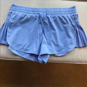 NWOT JoyLab Sky Blue Activewear Athletic Shorts with Fluted Skirt Sides size XXL